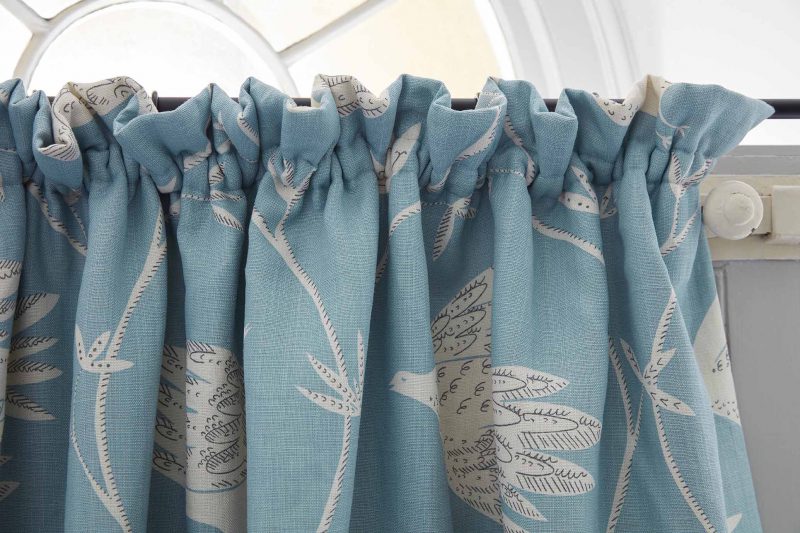 Cottage pleat curtains