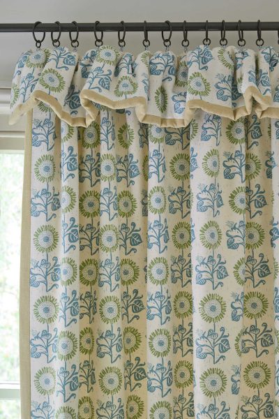 Flop over frill curtains