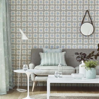 Contemporary & Vintage printed wallpapers & coverings UK - Vanessa