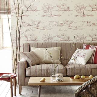 Contemporary & Vintage printed wallpapers & coverings UK - Vanessa