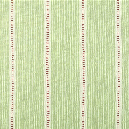 Stripe and Dash - Apple Green, Raspberry - Cut Lengths