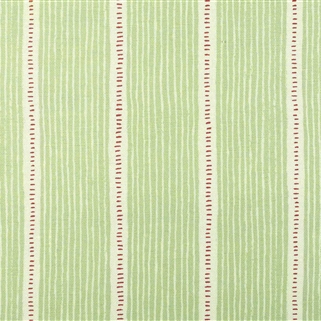 Stripe and Dash - Apple Green, Raspberry - Cut Lengths