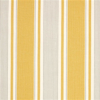 French Ticking - Saffron, Scree - Cut Lengths