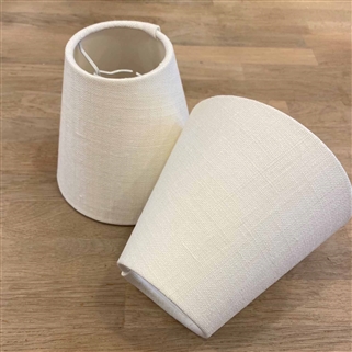 Pair of Candle shades - 100% Plain Cream