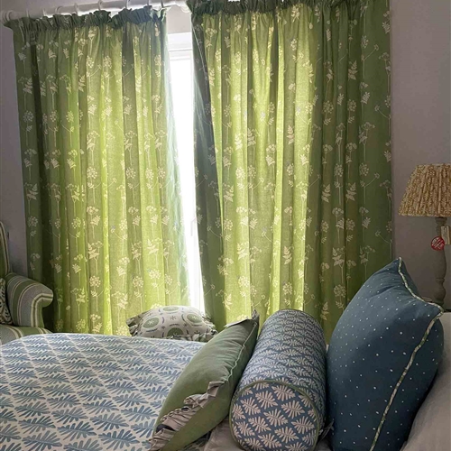 Pair of Curtains - Cow Parsley - Was £1,318, NOW £791