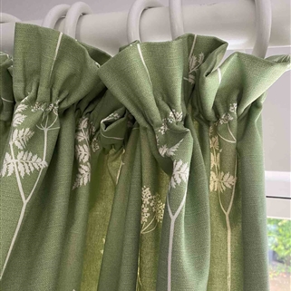 Pair of Curtains - Cow Parsley - Was £1,318, NOW £791