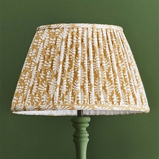 Little Fern - Ochre - pleated, for lamp base - Was £204, NOW £170