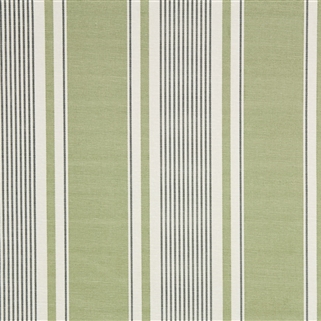 French Ticking - Field Green, Charcoal - Cut Lengths