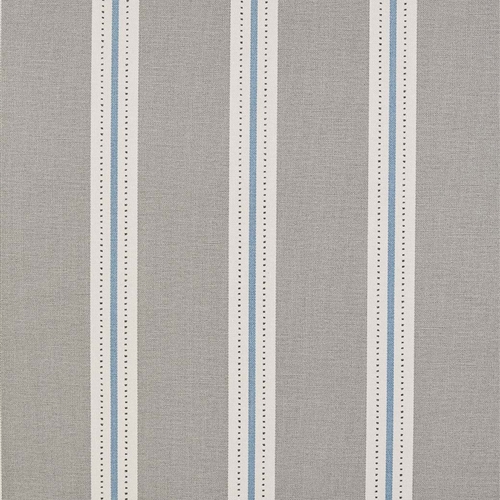 Stockholm Stripe - Scree, Soft Cornflower, Charcoal - Cut Lengths