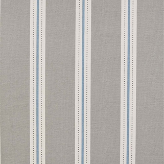 Stockholm Stripe - Scree, Soft Cornflower, Charcoal - Cut Lengths