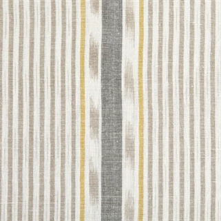 Lapland Stripe - Dove, Saffron & Charcoal - Discontinued - By the Metre